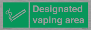 Designated vaping area